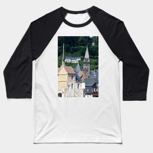 A View of Honfleur, France Baseball T-Shirt